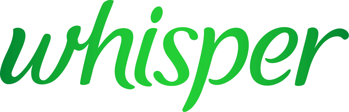 P&G · Whisper logo